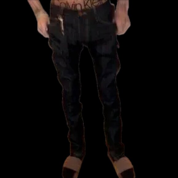 Men's Raw Denim Fear Of God Brand New Crease  Jeans - Picture 7 of 11